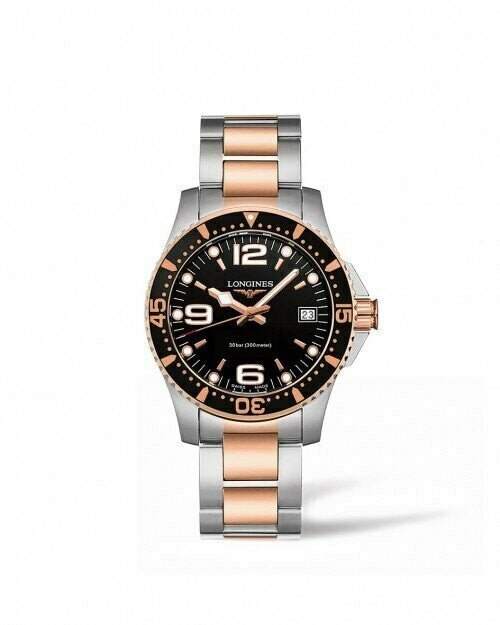 Longines HYDROCONQUEST 34MM STAINLESS STEEL/PVD DIVING WATCH - Maple City Timepieces