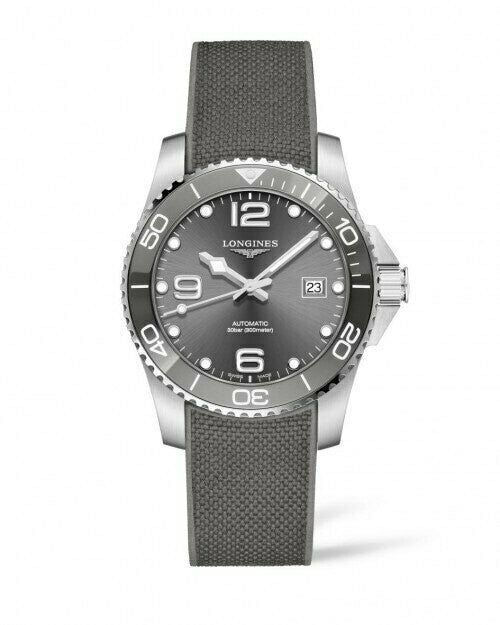 Longines-HydroConquest Grey Dial Diver 43MM Automatic L37824769 - Maple City Timepieces