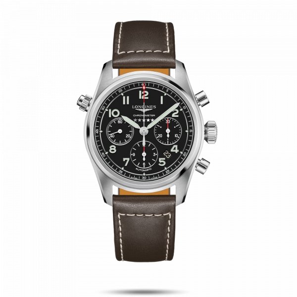 Longines Spirit Black Dial 42MM Automatic L38204530 - Maple City Timepieces