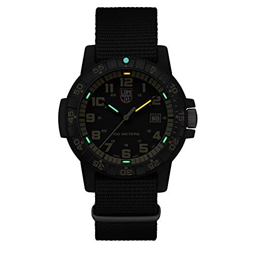 Luminox Men's Leatherback XS.0333 Matte Black Nylon Swiss Quartz Fashion Watch - Maple City Timepieces