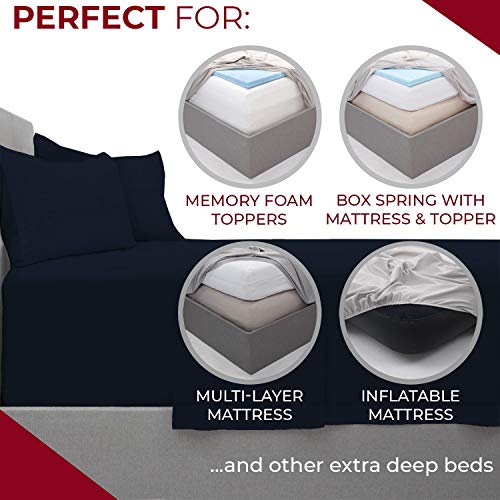 Mellanni Twin Sheet Set - Kids Bedding Set for Girls and Boys - Hotel Luxury 1800 Bedding Sheets & Pillowcases - Extra Soft Cooling Bed Sheets - Wrinkle, Fade, Stain Resistant - 3 PC (Twin, Spa Blue) - Maple City Timepieces