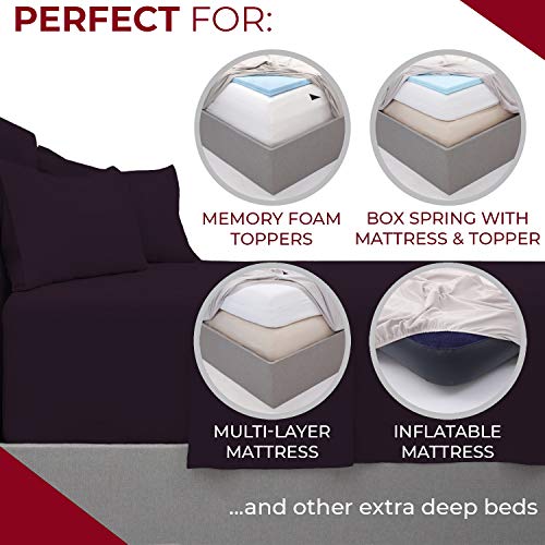 Mellanni Twin Sheet Set - Kids Bedding Set for Girls and Boys - Hotel Luxury 1800 Bedding Sheets & Pillowcases - Extra Soft Cooling Bed Sheets - Wrinkle, Fade, Stain Resistant - 3 PC (Twin, Spa Blue) - Maple City Timepieces