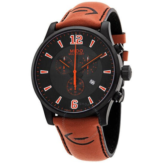 MIDO-Multifort Touchdown Chronograph Quartz Black Dial Men's Watch (NAKED) - Maple City Timepieces