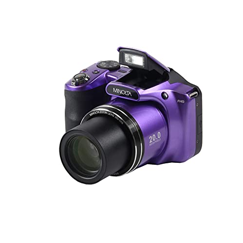 Minolta 20 Mega Pixels store High Wi-Fi Digital Camera with 35x Optical Zoom, 1080p HD