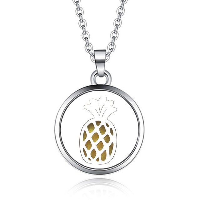 Mixed style Aroma Locket Pendant Necklace Stainless Steel Magnetic Aromatherapy Essential Oil Diffuser Perfume Locket Pendant - Maple City Timepieces