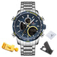 NAVIFORCE Men Watch Top Luxury Brand Big Dial Sport Watches Mens Chronograph Quartz Wristwatch Date Male Clock Relogio Masculino - Maple City Timepieces