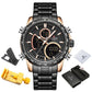 NAVIFORCE Men Watch Top Luxury Brand Big Dial Sport Watches Mens Chronograph Quartz Wristwatch Date Male Clock Relogio Masculino - Maple City Timepieces