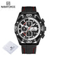 NAVIFORCE Sport Watches for Men Top Brand Luxury Military Silicone Wrist Watch Man Clock Fashion Quartz Chronograph Wristwatch - Maple City Timepieces