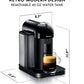 Nespresso Vertuo Coffee and Espresso Machine by Breville with Aeroccino, Black, 2 cup sizes - Maple City Timepieces
