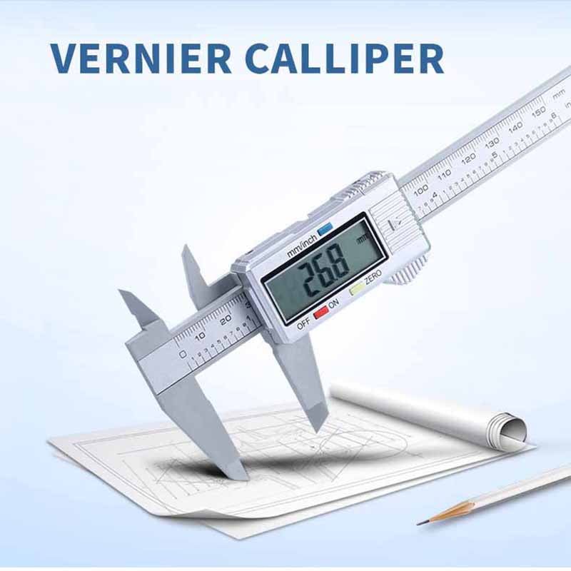 New Electronic Digital Display Vernier Caliper 0-150-100mm Full Plastic Digital Caliper Cursor Measuring Tool - Maple City Timepieces