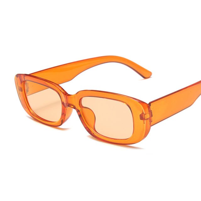 New Fashion Vintage Sunglasses Women Brand Designer Retro Rectangle Sun Glasses Female Ins Popular Colorful Square Eyewear - Maple City Timepieces