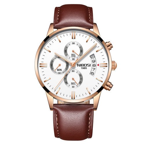 NIBOSI Relogio Masculino Men Watches Luxury Famous Top Brand Men&#39;s Fashion Casual Dress Watch Military Quartz Wristwatches Saat - Maple City Timepieces