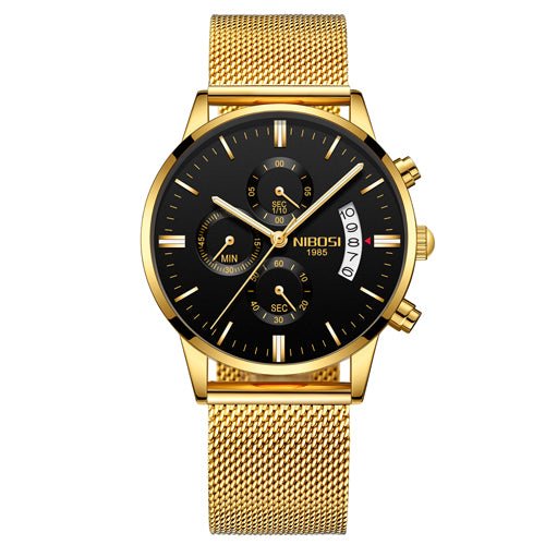 NIBOSI Relogio Masculino Men Watches Luxury Famous Top Brand Men&#39;s Fashion Casual Dress Watch Military Quartz Wristwatches Saat - Maple City Timepieces