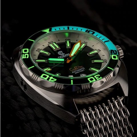 Ocean Crawler Core Diver - Black/White v3 - Maple City Timepieces