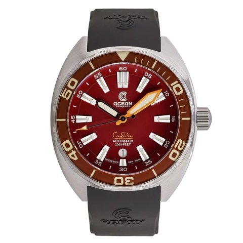 Ocean Crawler Core Diver - Red v3 - Maple City Timepieces