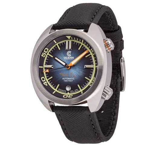 Ocean Crawler Great Lakes Diver - Gradient Blue V2 - Maple City Timepieces