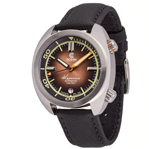 Ocean Crawler Great Lakes Diver - Gradient Brown V2. - Maple City Timepieces