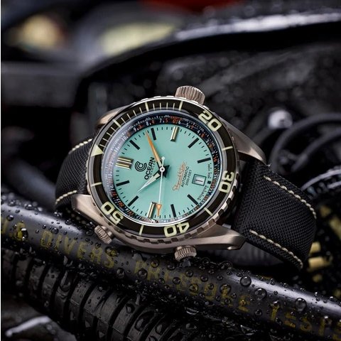 Ocean Crawler Ocean Navigator 45 - Aquamarine - Pre-Order - Maple City Timepieces