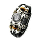 Old-fashion Signs US Route 66 Bracelet Retro Print Glass Dome Snap Button Punk Multilayer Leather Bracelets for Men Women Gifts - Maple City Timepieces