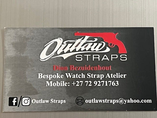 Outlaw Straps - Ostrich/Croc. - Maple City Timepieces