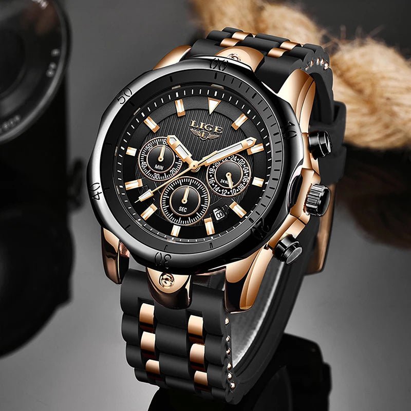 Relogio Masculino New Fashion Watch Men LIGE Top Brand Sport Watches Mens Waterproof Quartz Clock Man Casual Military WristWatch - Maple City Timepieces