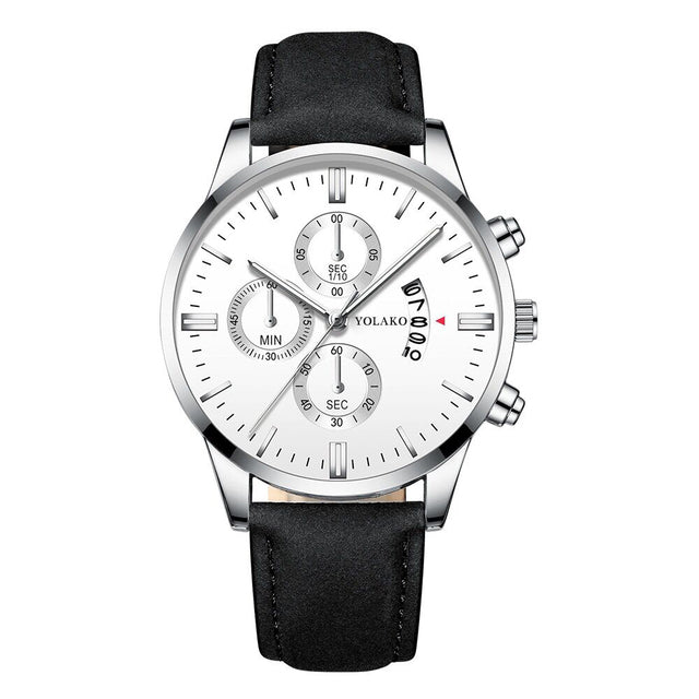reloj hombre Fashion Men Stainless Steel Watch Luxury Calendar Quartz Wristwatch Business Watches Man Clock relogio masculino - Maple City Timepieces