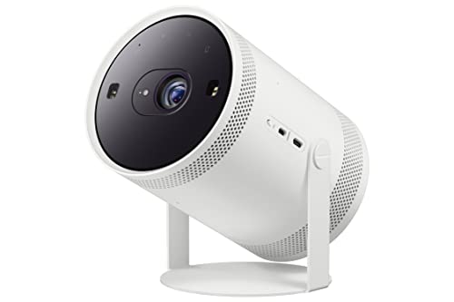 SAMSUNG 30”- 100” The Freestyle Smart Portable Projector with Alexa Built-in, FHD, HDR, Indoor/Outdoor Home Use, Big Screen Experience, 360 Sound, SP-LSP3BLAXZA, 2022 Model - Maple City Timepieces