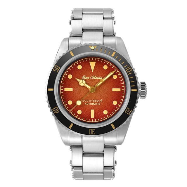 San Martin Men Watches 38mm Diver 6200 Retro Water Ghost Luxury Sapphire NH35 Automatic Mechanical Vintage Watch 20Bar Luminous - Maple City Timepieces