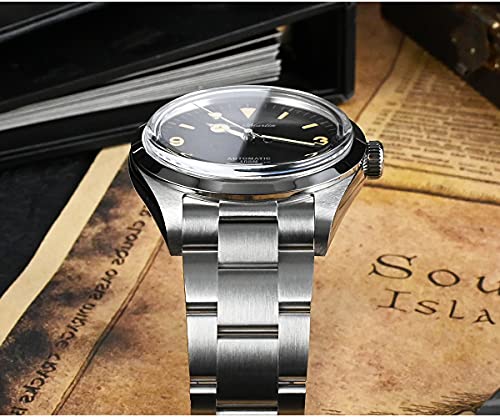 San Martin New 39mm Retro Automatic Dress Watches 10ATM Sapphire Glass Stainless Steel Mechanical Diver Wrist Watch for Men Male (with Logo) - Maple City Timepieces