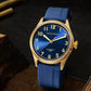 San Martin Watches Men Watch Retro Diver CuSn8 Bronze Automatic Mechanical Watch Rubber Sapphire See-through Case Back Luminous - Maple City Timepieces