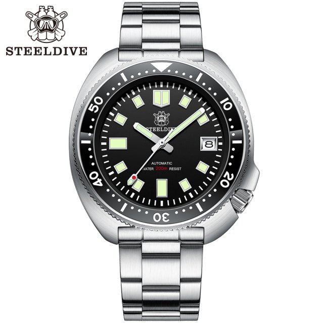SD1970 Steeldive Brand 44MM Men NH35 Dive Watch with Ceramic Bezel - Maple City Timepieces