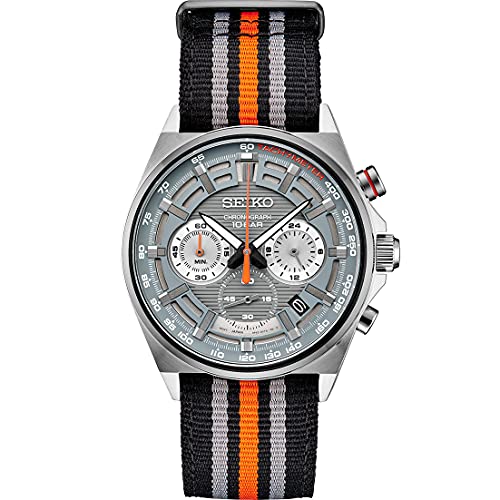 SEIKO- Mens Essentials Chrono SS Gray - Maple City Timepieces