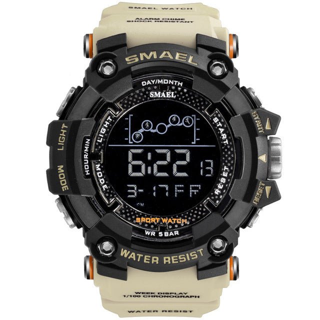 SMAEL Mens Watch Military Waterproof Sport Wrist Watch Digital Stopwatches For Men 1802 Military Watches Male Relogio Masculino - Maple City Timepieces