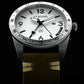 SSC-101 24h GMT, All Stainless Steel & Cream - Maple City Timepieces