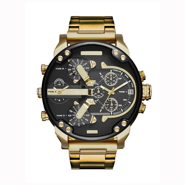 Stainless Steel Watch for Men with Large Dial Quartz Men Watches DZ Fashionable Luxury Business Watches for Men Leather Watches - Maple City Timepieces