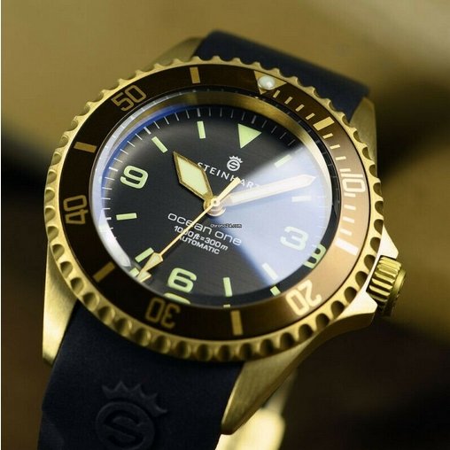 Steinhart Ocean One Bronze Dark Brown Automatic Swiss Diver Watch - pre owned - Maple City Timepieces