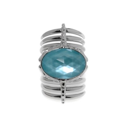 Stephen Webster Jewels Verne Sterling Silver & Turquoise Ring Sz 6 SR0348-XX-TUR - Maple City Timepieces