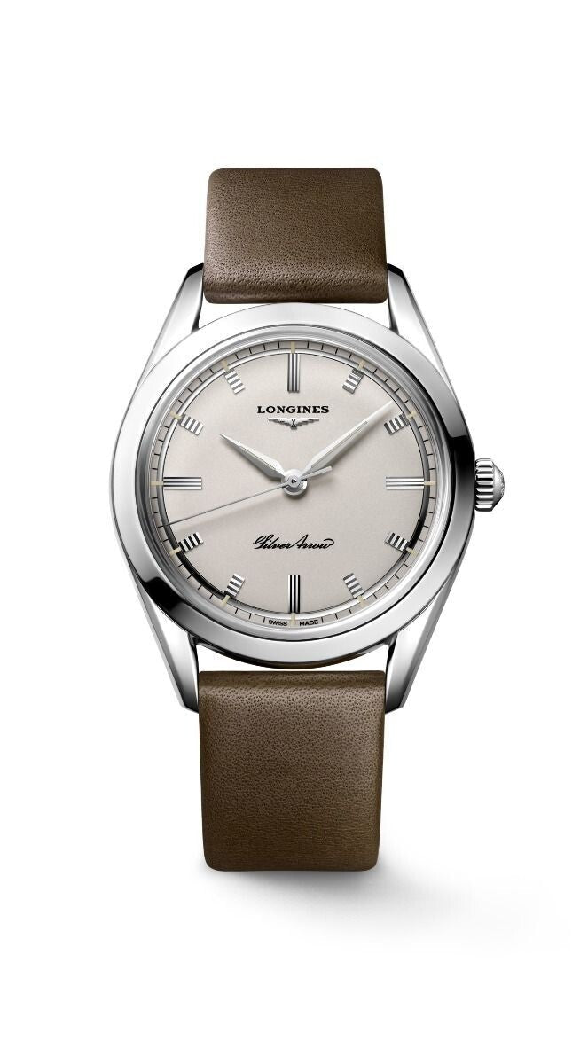 The Longines Heritage Classic " The Silver Arrow " Silver Dial 39MM Automatic L28344722 - Maple City Timepieces