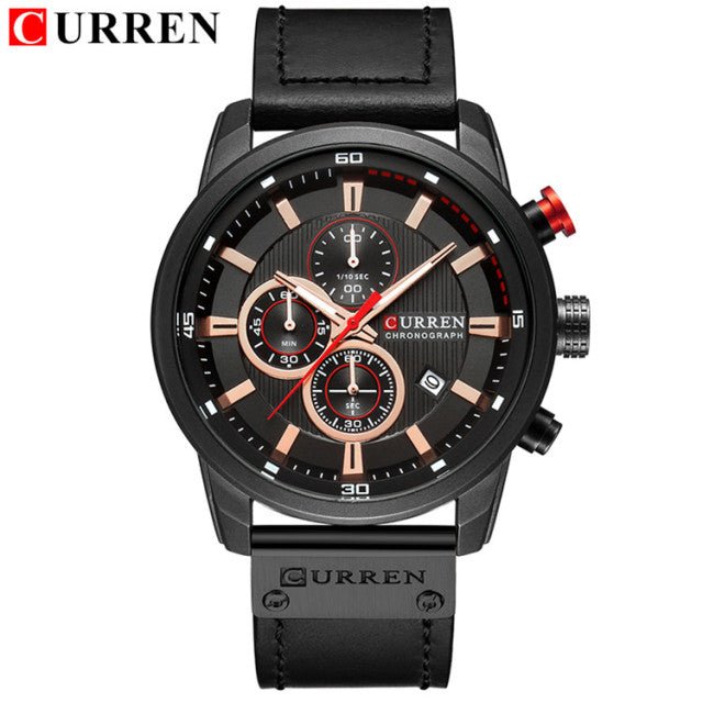 Top Brand Luxury Chronograph Quartz Watch Men Sports Watches Military Army Male Wrist Watch Clock CURREN relogio masculino - Maple City Timepieces