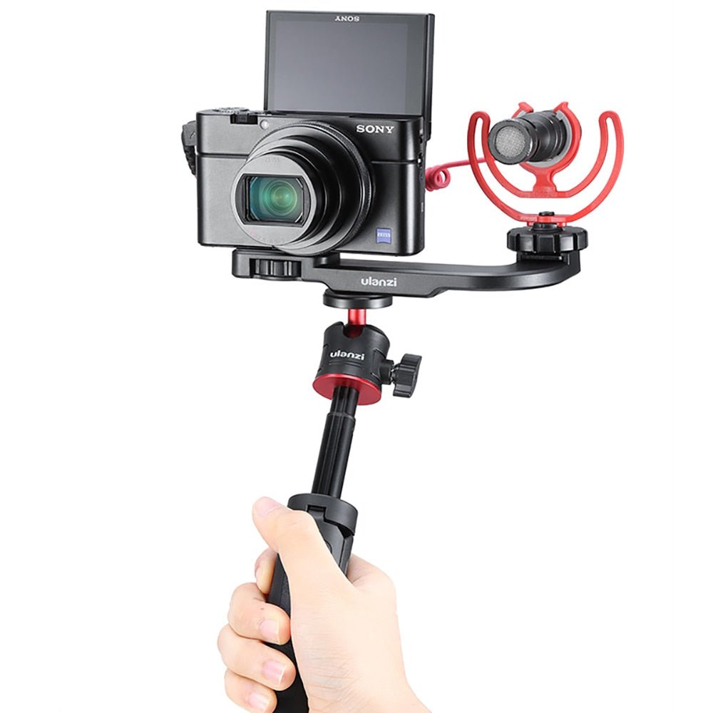 Ulanzi MT-08 Foldable Mini Tripod Mount 1/4&#39;&#39; Tripod Monopod Hand Grip Universal for DSLR Android iPhone Smartphone - Maple City Timepieces