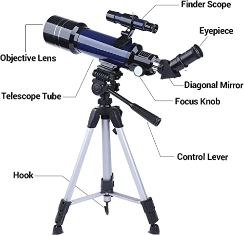 [Upgraded] Telescope, Astronomy Telescope for Adults, 60mm Aperture 500mm AZ Mount Astronomical Refracting Telescope for Kids Beginners with Adjustable Tripod, Phone Adapter, Nylon Bag… - Maple City Timepieces