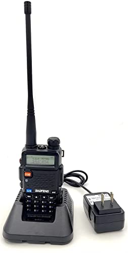 UV-5R 5W Handheld Ham Radio with 1800mAh Battery, Black - Maple City Timepieces