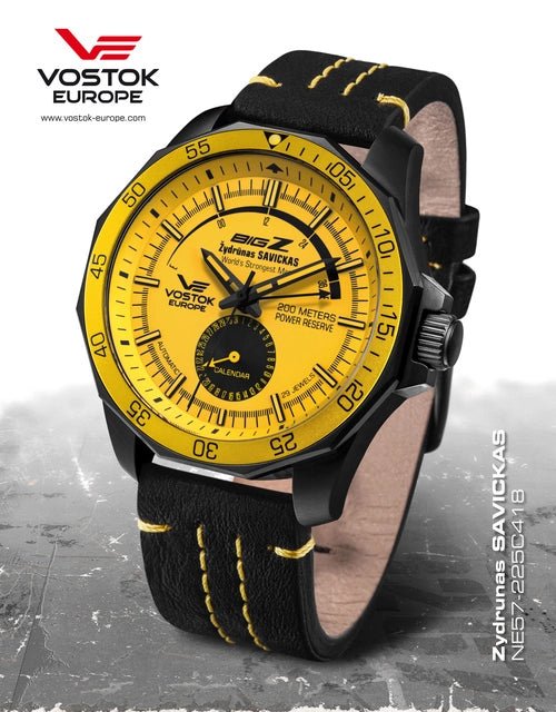 Vostok-Europe BIG-Z Power Reserve Watch NE57/225C418 - Maple City Timepieces