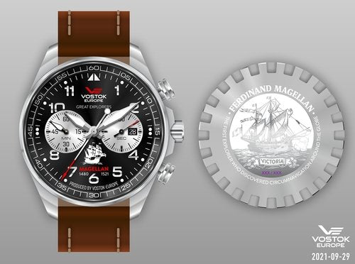 Vostok-Europe Great Explorer's Series: Magellan 6S21/325A446 - Maple City Timepieces