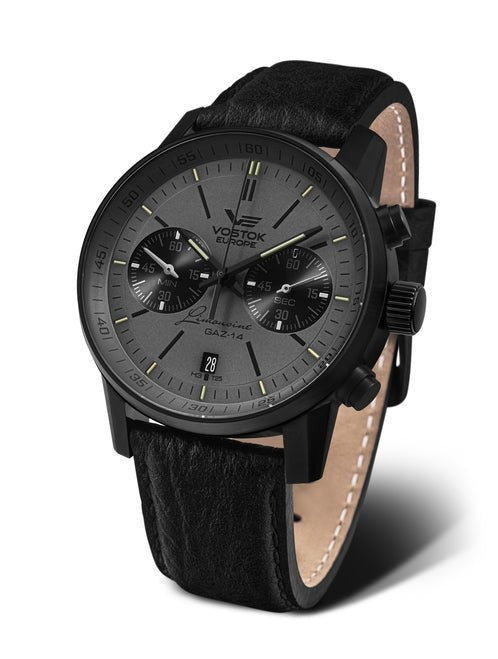 Vostok-Europe Watch Gaz Limo Tritium Chronograph 6S21-565C597 - Maple City Timepieces