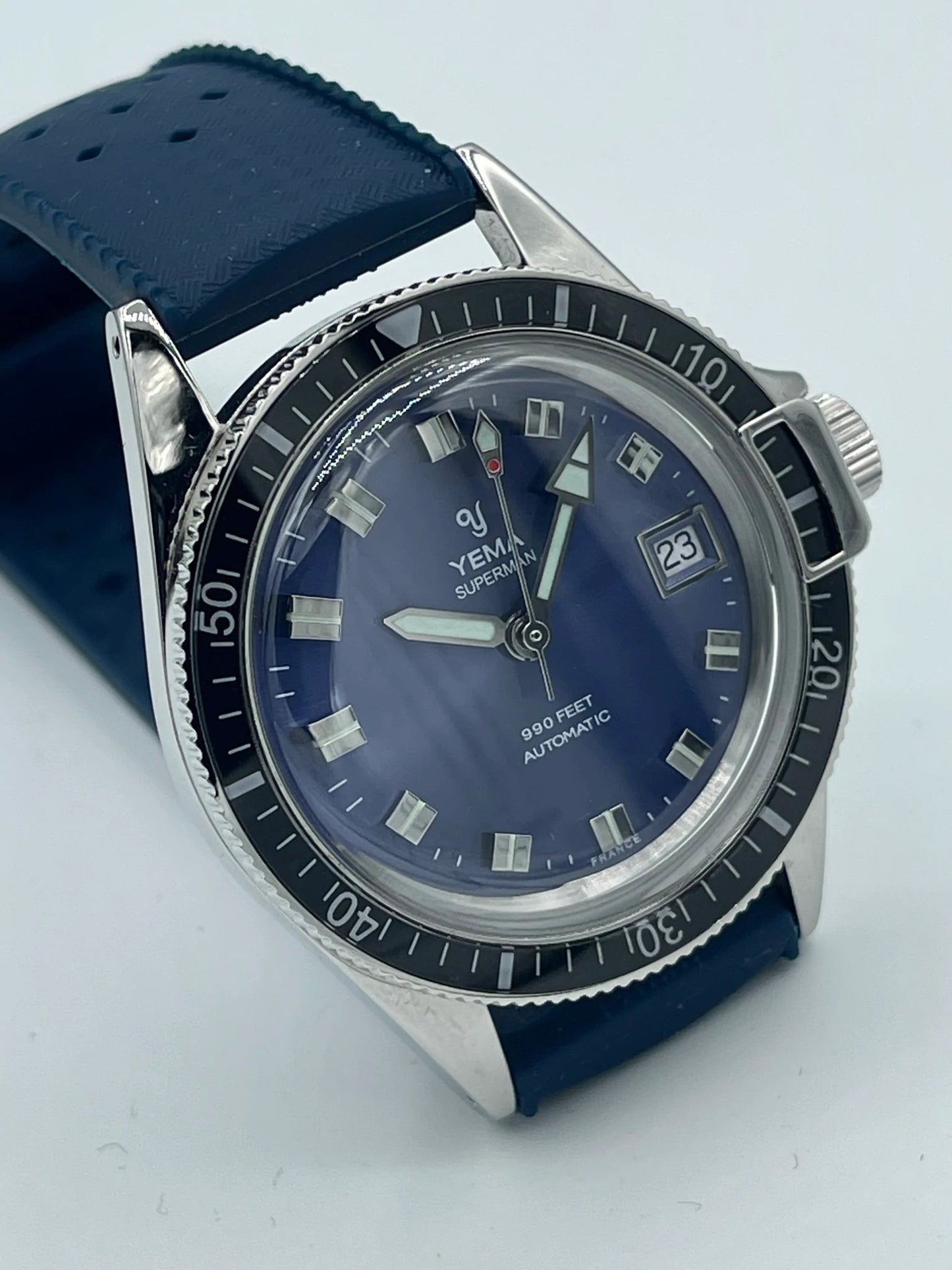 Yema Superman Heritage Blue - Maple City Timepieces
