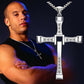 Zkceenier 2022 Necklace The Fast and The Furious Celebrity Vin Diesel Item Crystal Jesus Men Cross Pendant Necklace Gift Jewelry - Maple City Timepieces